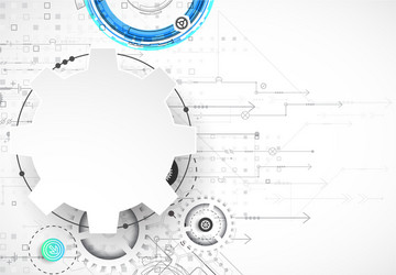 abstract color digital communication technology vector image