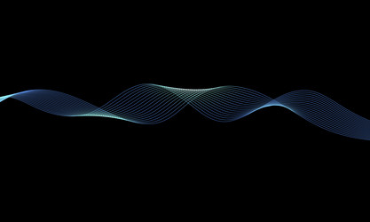 Abstract wave element for design digital vector