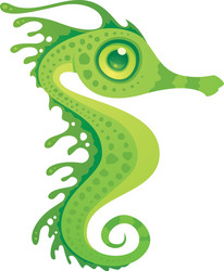 Vector Drawing and Paint Cute Cartoon Seahorse. Educational Game for Kids.  Vector Illustration with Cartoon Style Funny Sea Animal Ilustração do Vetor  - Ilustração de linha, educacional: 153519182