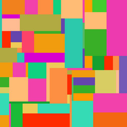 Flat colorful pattern with chaotic rectangles vector