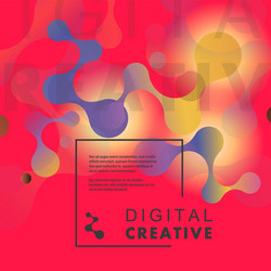 futuristic design template with abstract vector image