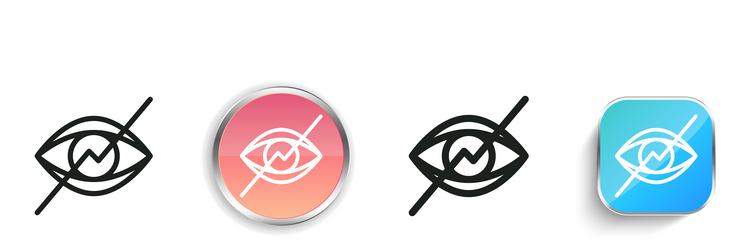 infection icon thin linear regular and button vector image