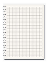 Notebook ined sketchbook blank page notepad vector