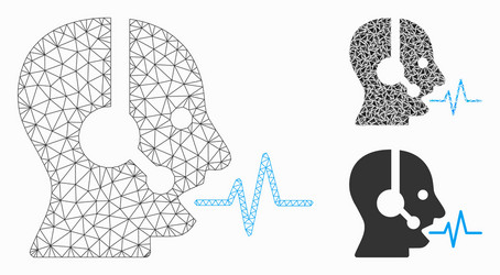 Operator speech mesh network model vector