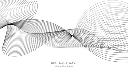 abstract wave element for design digital vector image