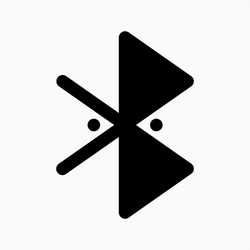Bluetooth icon suitable for any user interface vector