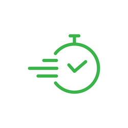 eps10 of a line art time icon vector