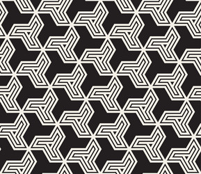 seamless pattern repeating geometric elements vector image
