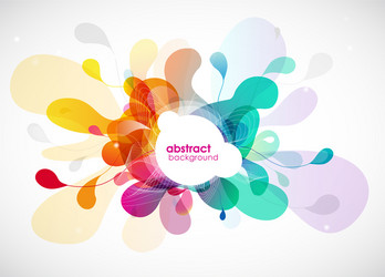 abstract colored background with different shapes vector image