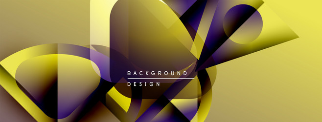 abstract geometric shapes overlap creating vector image