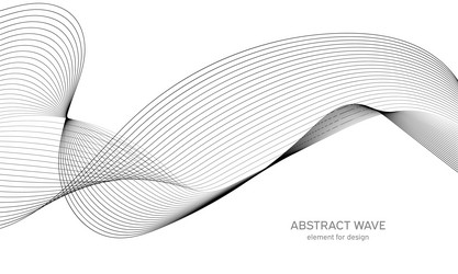 abstract wave element for design digital vector image