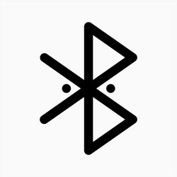 Bluetooth icon suitable for any user interface vector