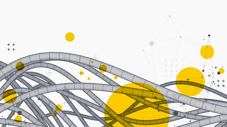 abstract background with a wireframe dynamic vector image