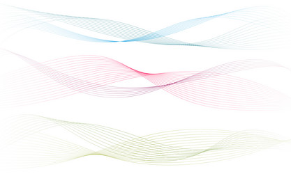 Abstract colorful wave element for design vector