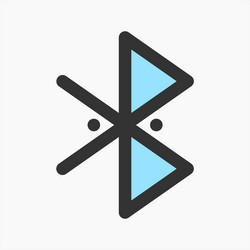 Bluetooth icon suitable for any user interface vector