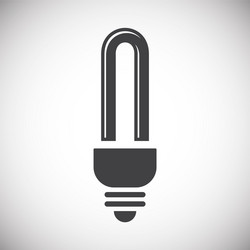 Bulb icon on background for graphic and web design vector