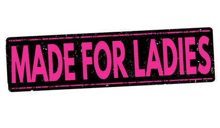 made for ladies stamp vector