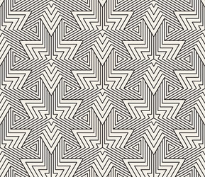 seamless pattern repeating geometric elements vector image