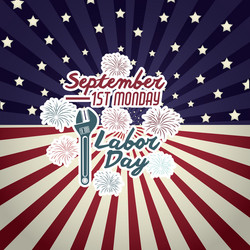 retro labor day design Vector Image