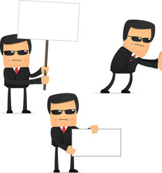 Security guard cartoon Royalty Free Vector Image