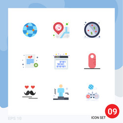 universal icon symbols group 9 modern flat vector