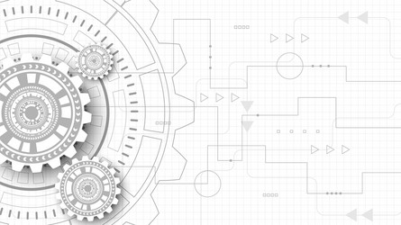 Hi-tech digital data connection system vector