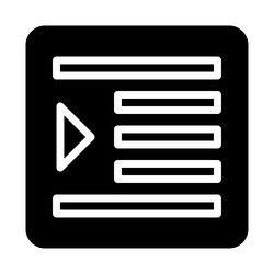 indentation icon for text formatting concept vector image