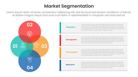 market segmentation framework analysis vector image