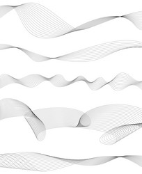 Abstract wave element for design digital vector