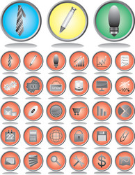 Icons for business vector