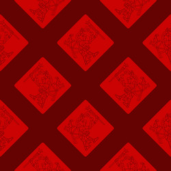 seamless pattern with symbols from aztec codices vector image