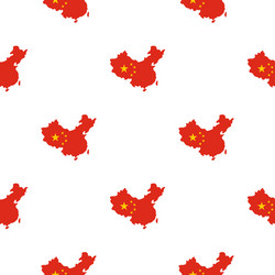 Map of china pattern seamless vector