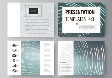 set of business templates for presentation slides vector