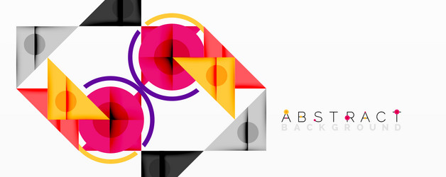 abstract geometric composition with overlapping vector image