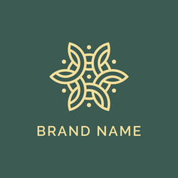 Floral Logo Icon - Elegant Flower vector