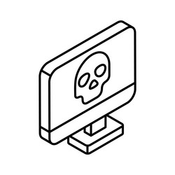 get this amazing icon of computer hacking vector image
