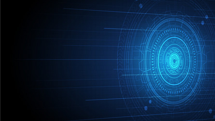 hi-tech digital data connection system vector image