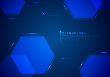 Technology background geometric hexagon shape vector