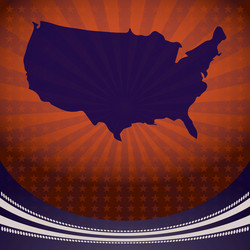 usa map election campaign vector