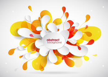 abstract colored background with different shapes vector image