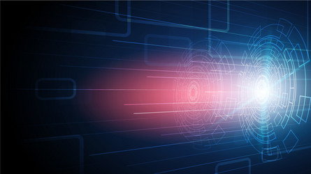 hi-tech digital data connection system vector image