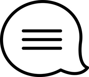 User interface concept message symbol speech vector