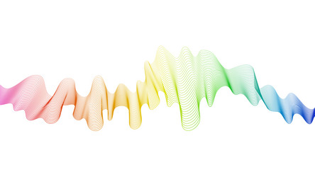 abstract backdrop with wave gradient lines vector image