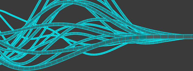 abstract background with a wireframe dynamic vector image