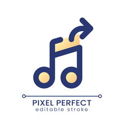 Extract audio pixel perfect gradient fill ui icon vector