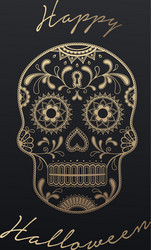 Sugar Skull Halloween Day of the Dead Vector Image