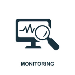 Monitoring icon simple element from internet vector