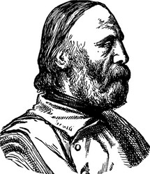 Garibaldi - Italian General vector