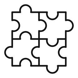 problem solving line icon vector image