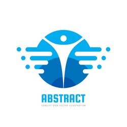 positive - logo template concept vector image